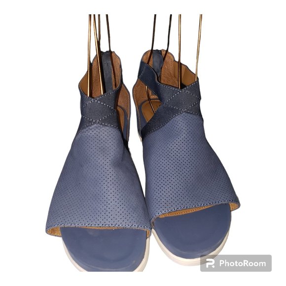 Sh169 Comfortiva Paisley Ladies Blue Pillowtop Memory Foam Sandals 9.5 - Picture 6 of 6